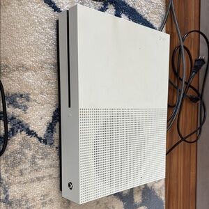 White Xbox One S  plus Console with Slim Design and Ventilation Grid (Games inc)
